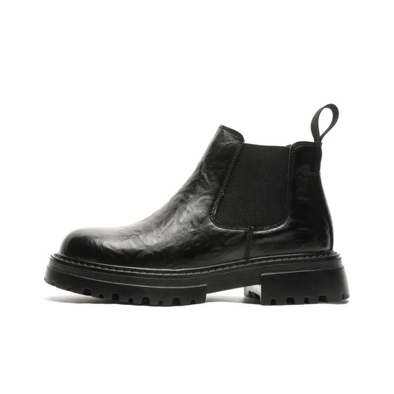 Chi Wolf Chelsea Boots Men Black/Brown-1