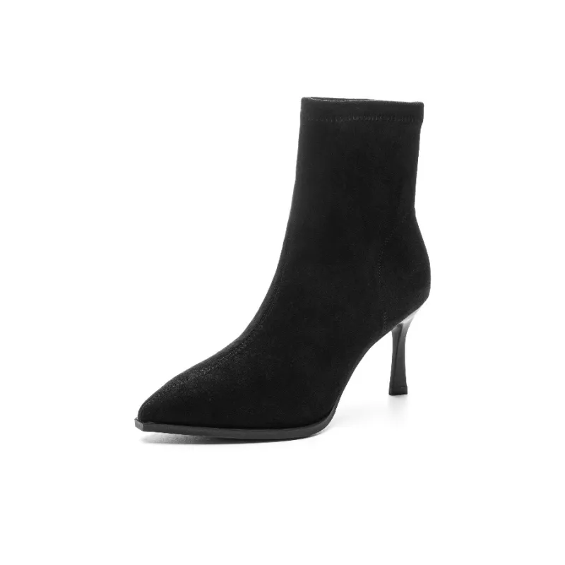 DUSTO Ankle Boots 8cm Women's Black-1