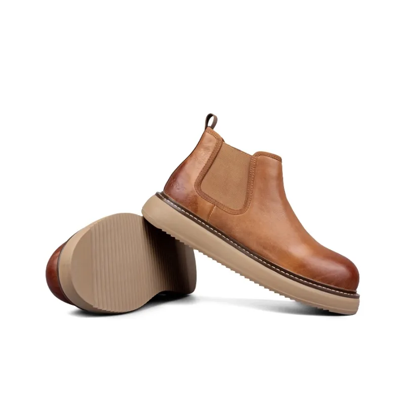 LOHAN·SIR Short Chelsea Boots Platform Men's-3