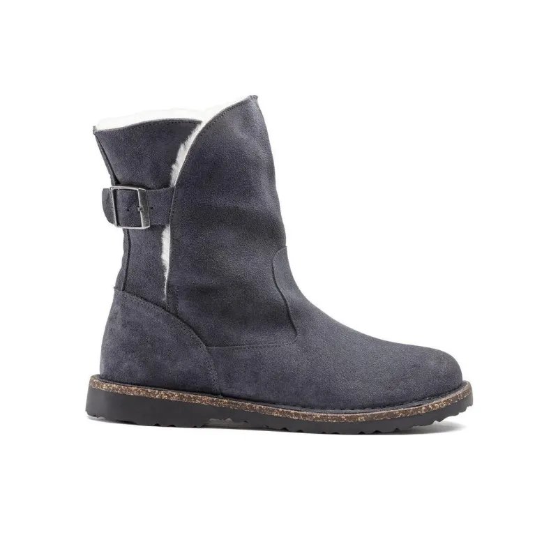 Birkenstock Uppsala Shearling Ankle Boots Women's Dark Gray Narrow Fit-1
