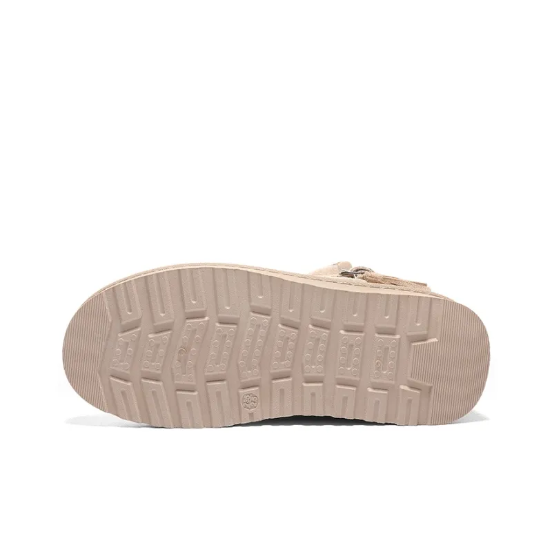 Warrior Warm Cushioning And Wear-Resistant Short Snow Boots Women's Khaki-2