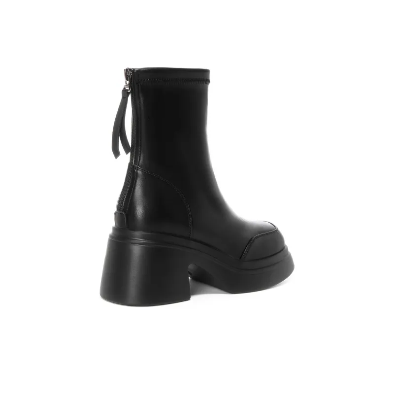 OMS Ankle Boots Women's Black/Brown-3