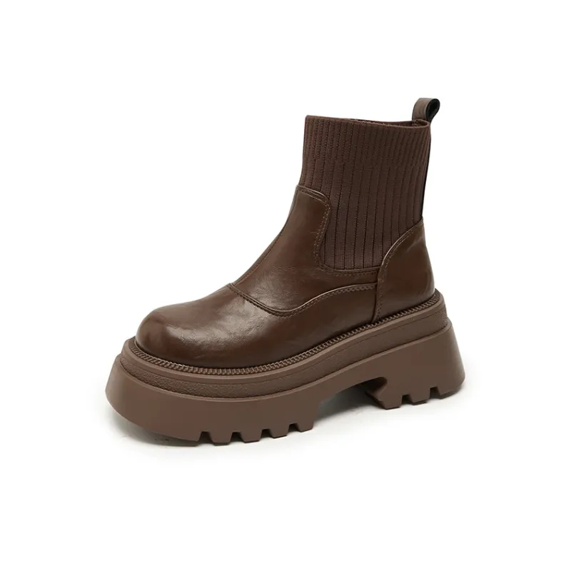 WESTLINK Ankle Boots Women's Brown-8