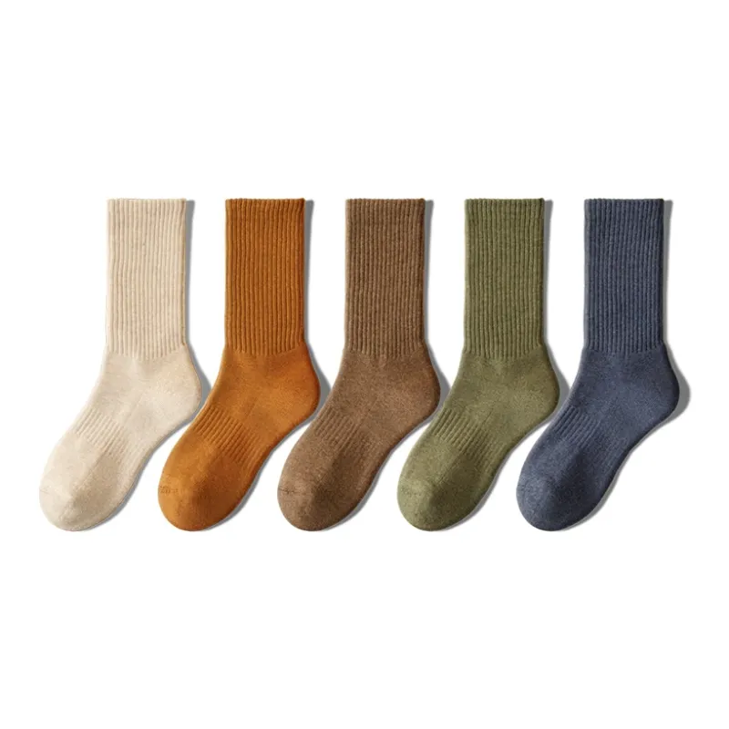 YINSHILIANGPIN Mid Calf Socks Men's 5 Pack-18