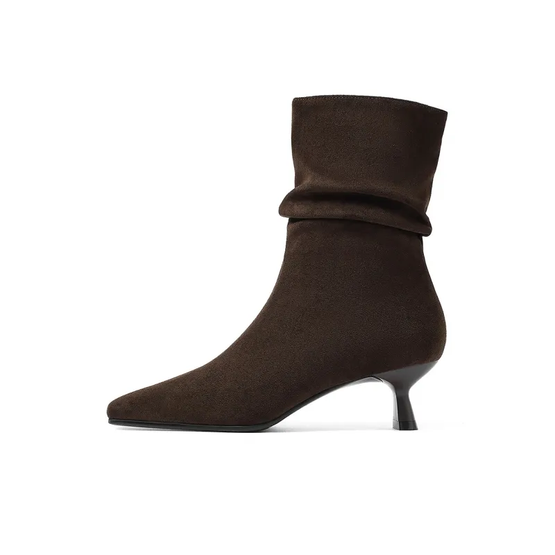 HARSON Ankle Boots Women's Black/Chocolate-3
