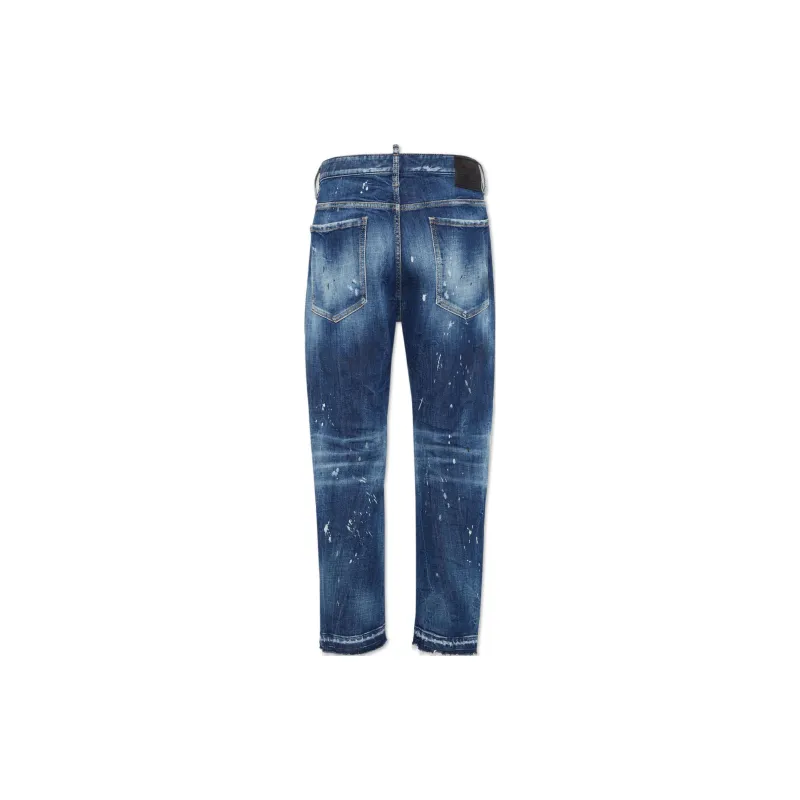 DSQUARED 2 Medium Ripped Wash Bro Jeans-1
