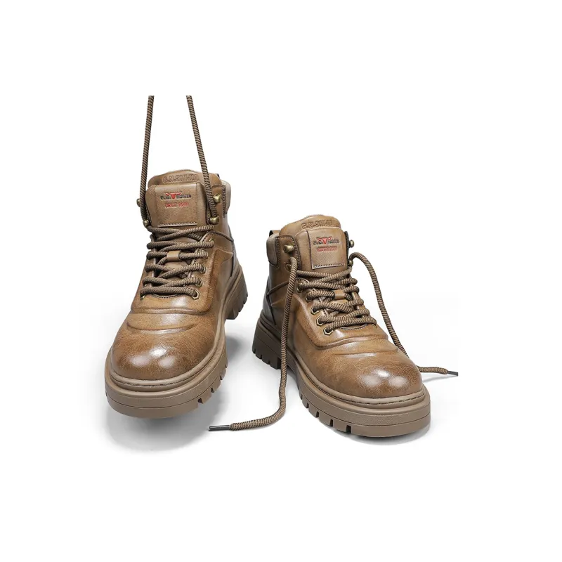 G.N.SHIJIA Short Martin Boot 5CM Men's-8