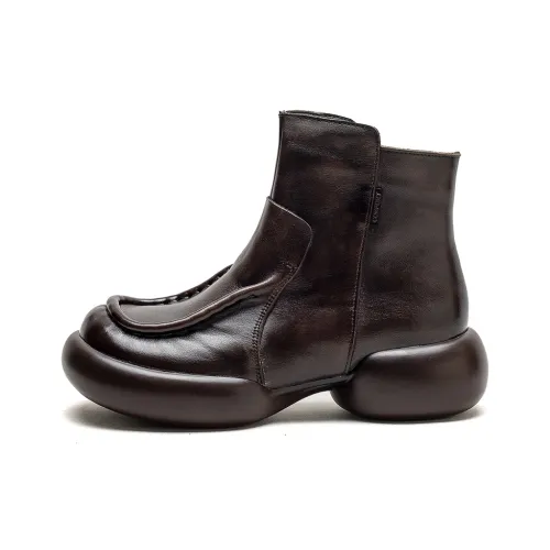 Jay Ankle Boots Women's Brown/Gray