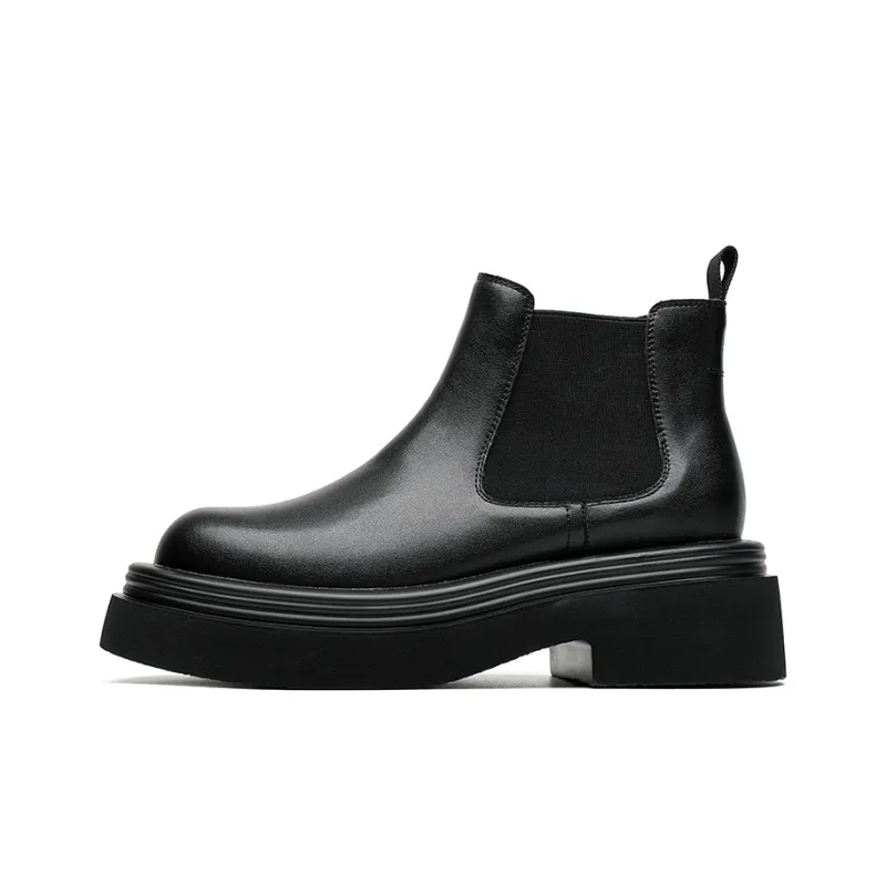 Romon Chelsea Boots Men's Black-0