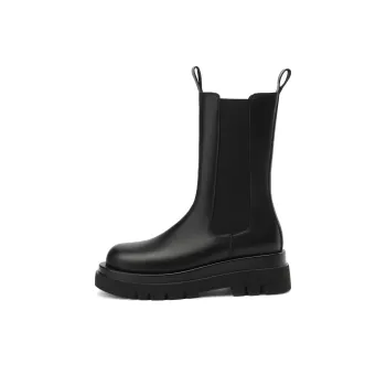 BOERDIQI Crew Chelsea Boots 5.2cm Women's Black