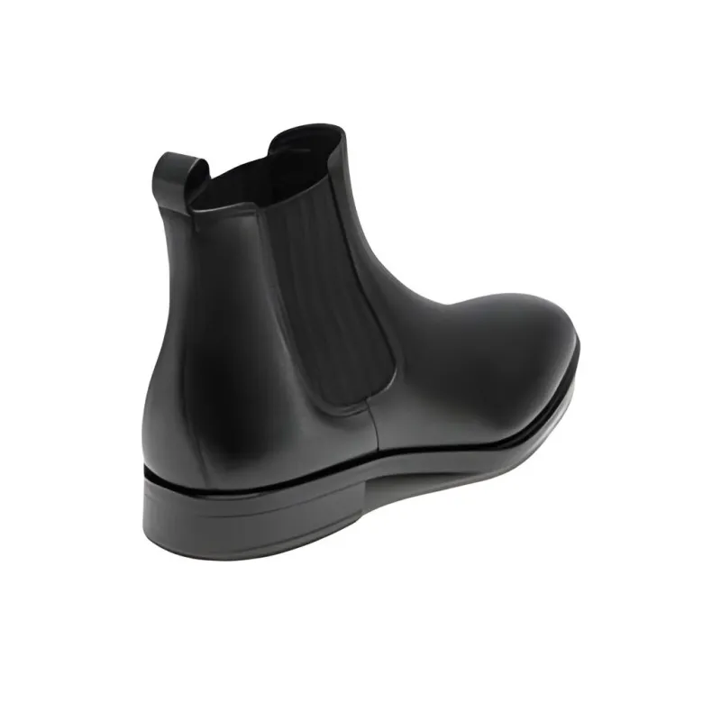 Ecco Suitable Route Collection Ankle Length Chelsea Boots 3.1CM Men's Black-3