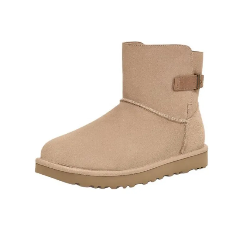 UGG Short Snow Boots Unisex Sand-2