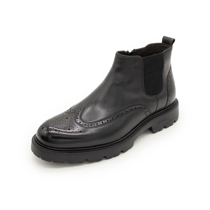 Satchi Short Chelsea Boots Men's Black-1
