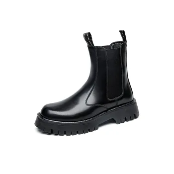 PLO CART Crew Chelsea Boots Men's Black