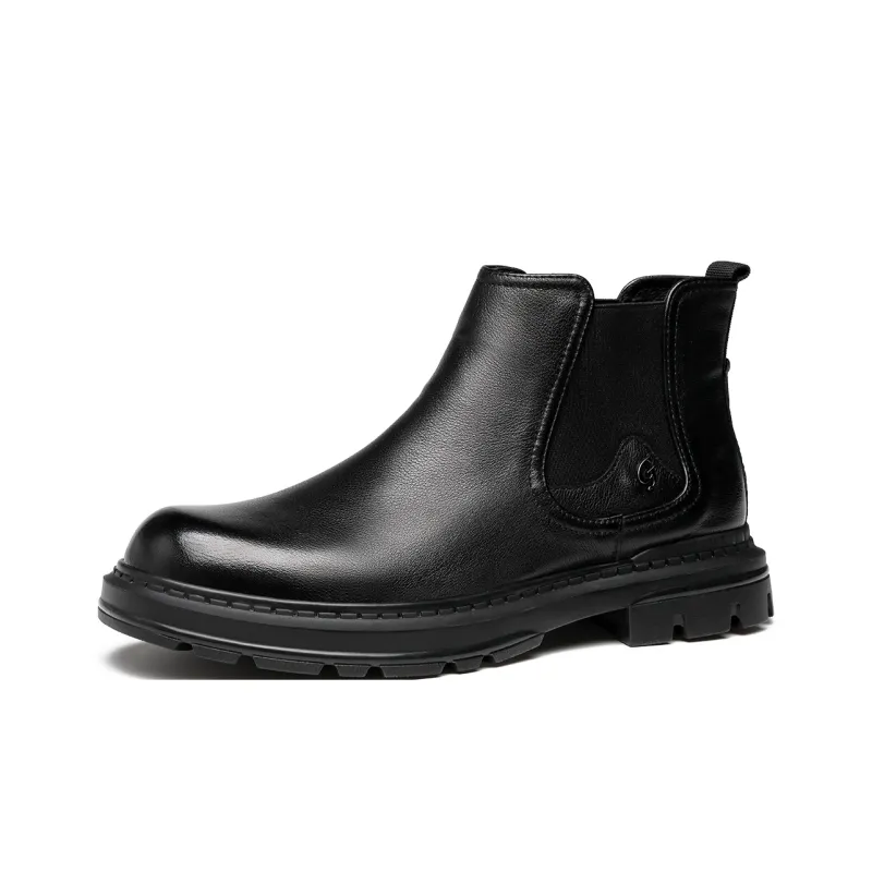 MILLIE'S Short Chelsea Boots Men's Black-1