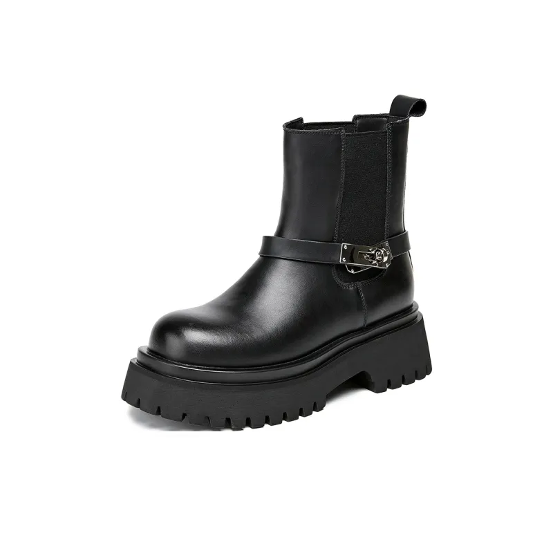 ELLE Short Chelsea Boots 5.5cm Women's-5