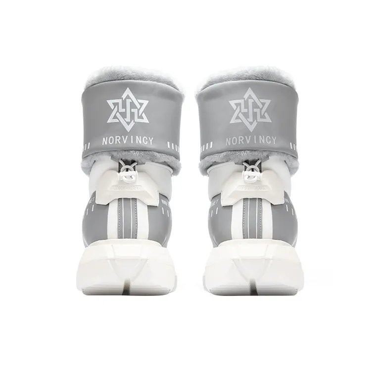 NORVINCY Snow Boots Unisex Bright Gray-3