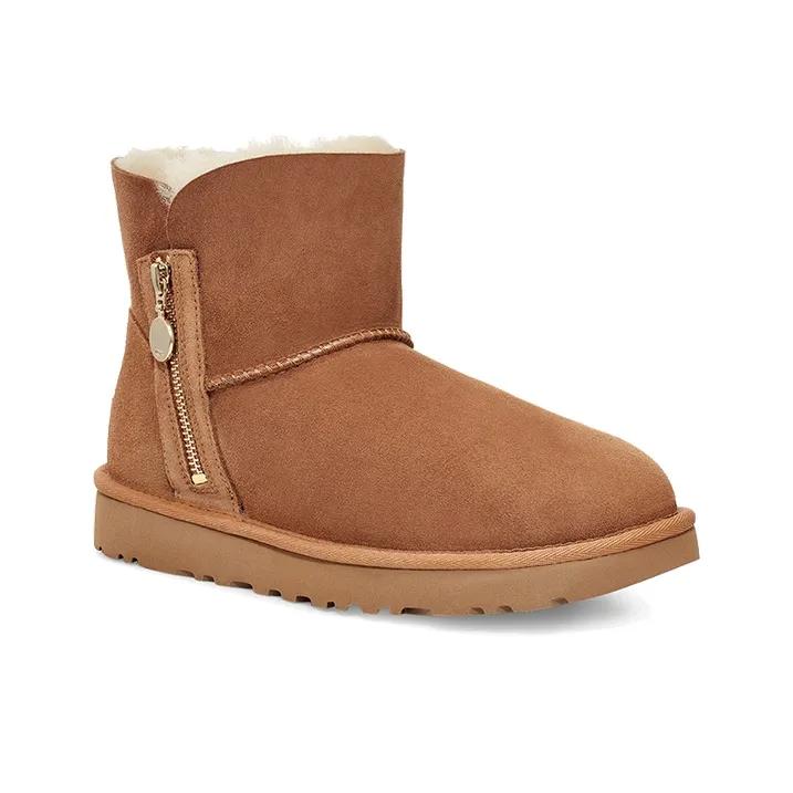 UGG Bailey Zip Mini Boot Chestnut Women's-2