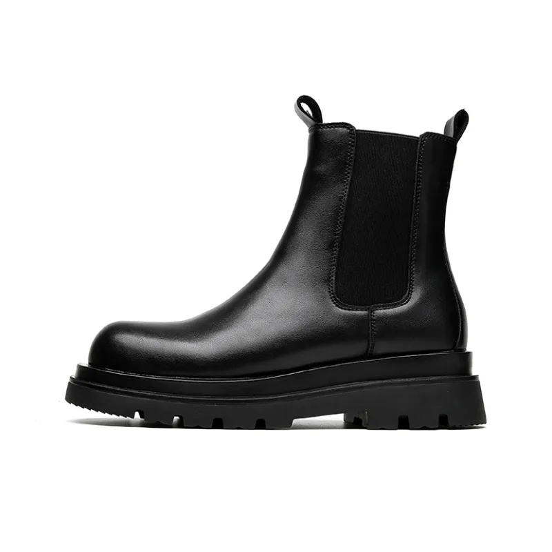Romon Chelsea Boots Men's Black-0