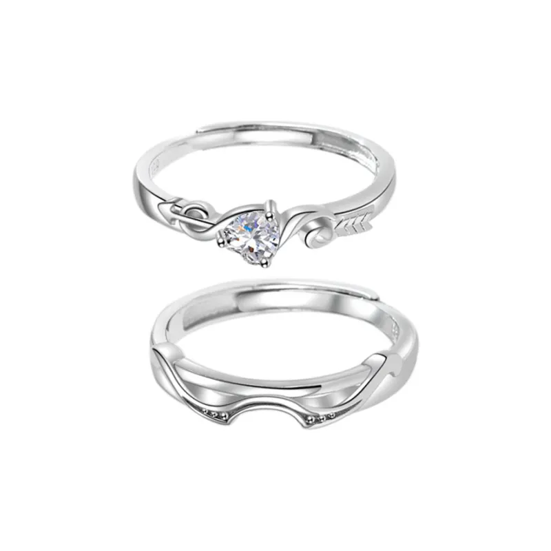 NIANNIANXI Sterling Silver 999 Rings Unisex-0