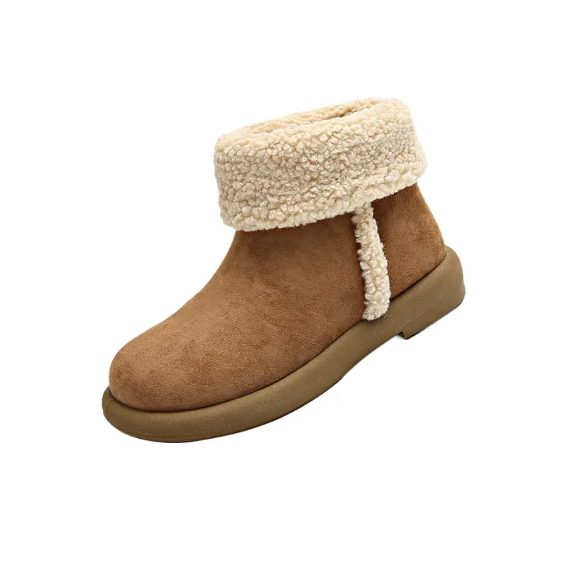 CAHHRRN Warm Short Snow Boots Women's-3