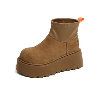 EEueeczs Ankle Boots Women's Chestnut/Antelope Brown