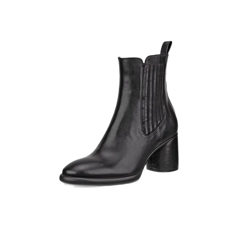Ecco Sculpture Luxury Style 55 Short Chelsea Boots Women's Black-2