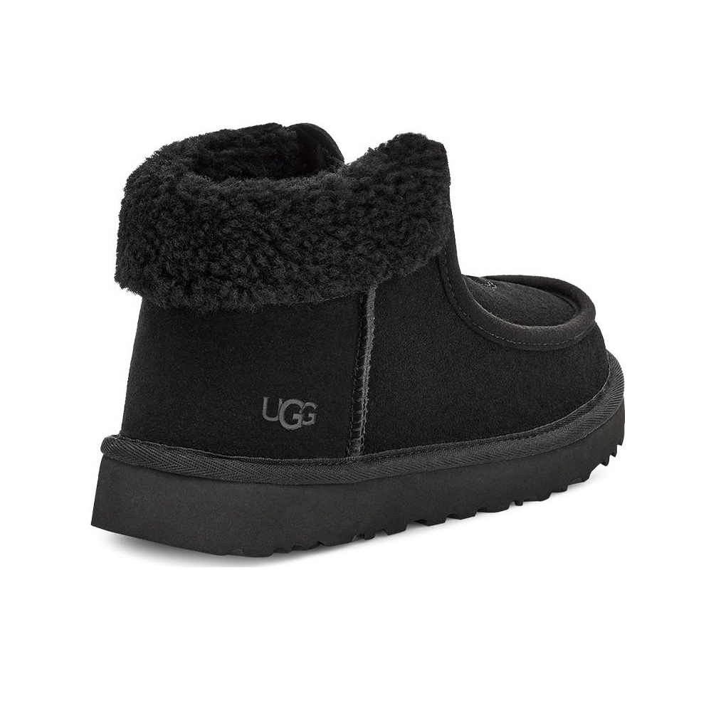 【大特価】UGG Funkarra Suede Fur Collar Zip ブーティ UGG Funkarra Black Suede Fur Collar Zip Boot/Booties Women's