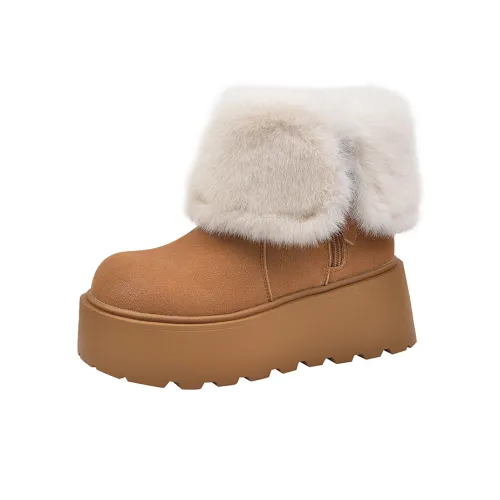 GEJIANI Warm Short Snow Boots Women's