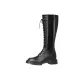 Black (Shaft Height 36cm Hidden Wedge, Fleece-Lined)