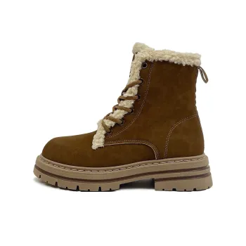 Warrior Winter Battle Boots Short Martin Boot Women's Coffee