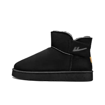 Warrior Warm Short Snow Boots Unisex Black