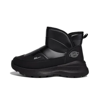 Warrior Warm Cushioning Height Increasing Short Snow Boots Men's Black