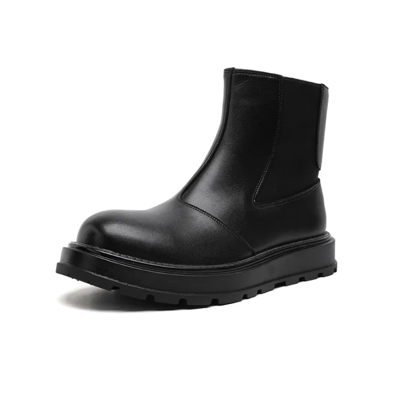 SHUPATE Short Chelsea Boots Men's Black-1