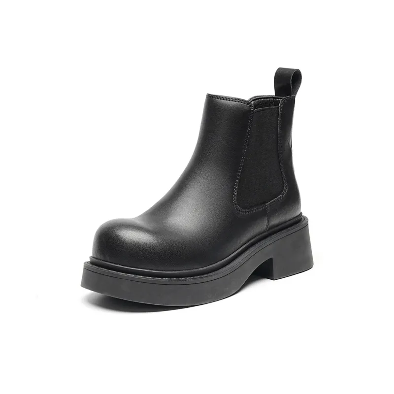 EBLAN Ankle Length Chelsea Boots Women's Black-1