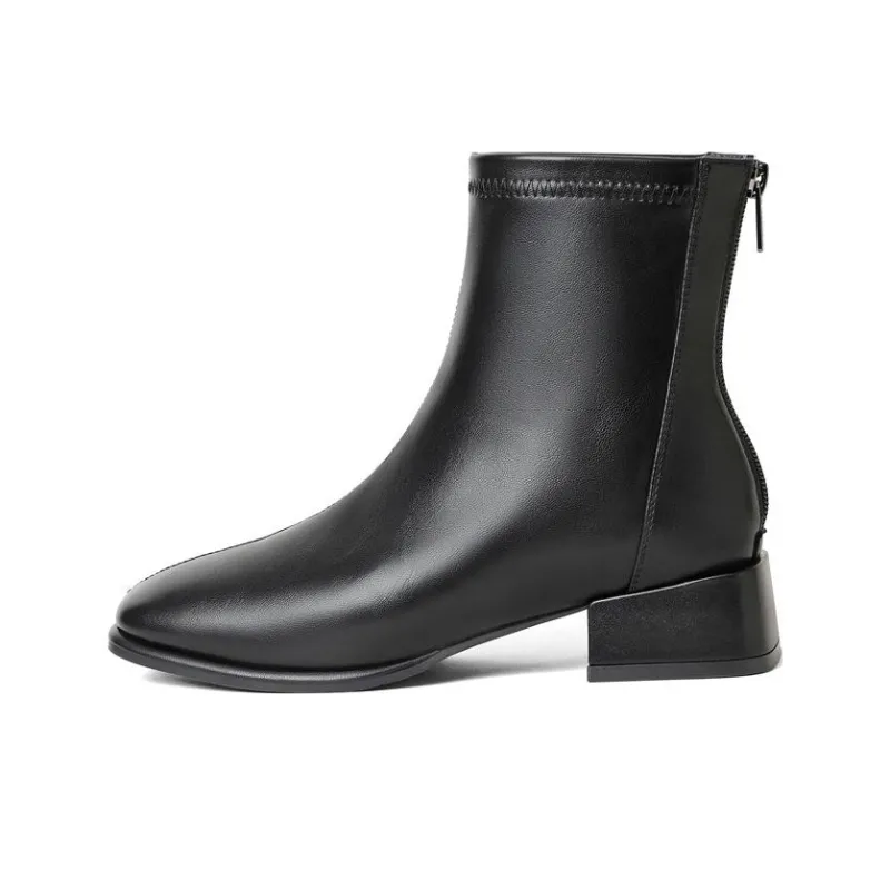 Senda Ankle Boots Women's Black/White/Brown-0