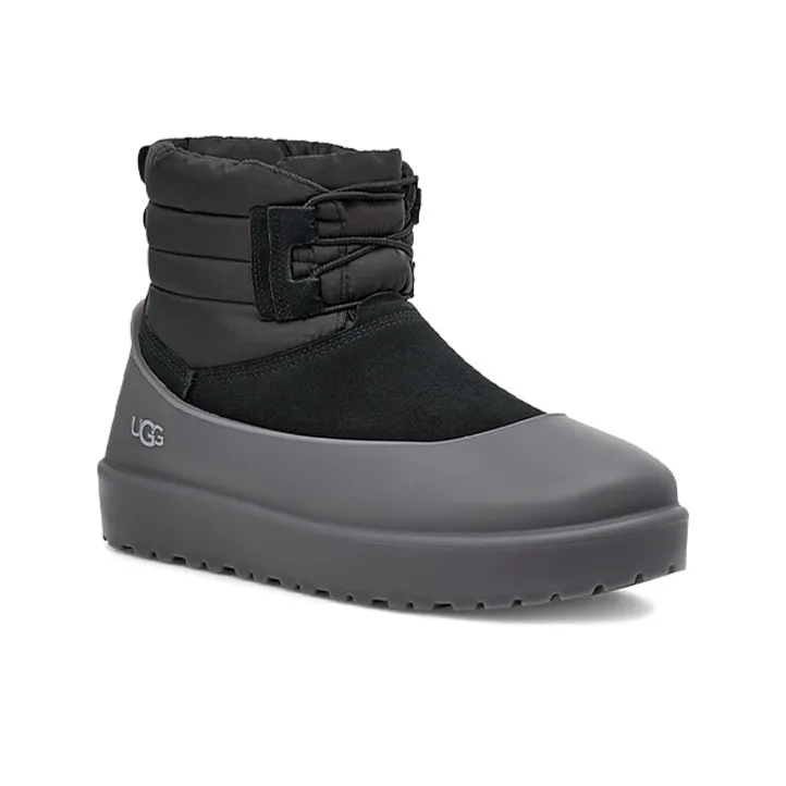 UGG Classic Mini Lace Up Weather Boot Black-2