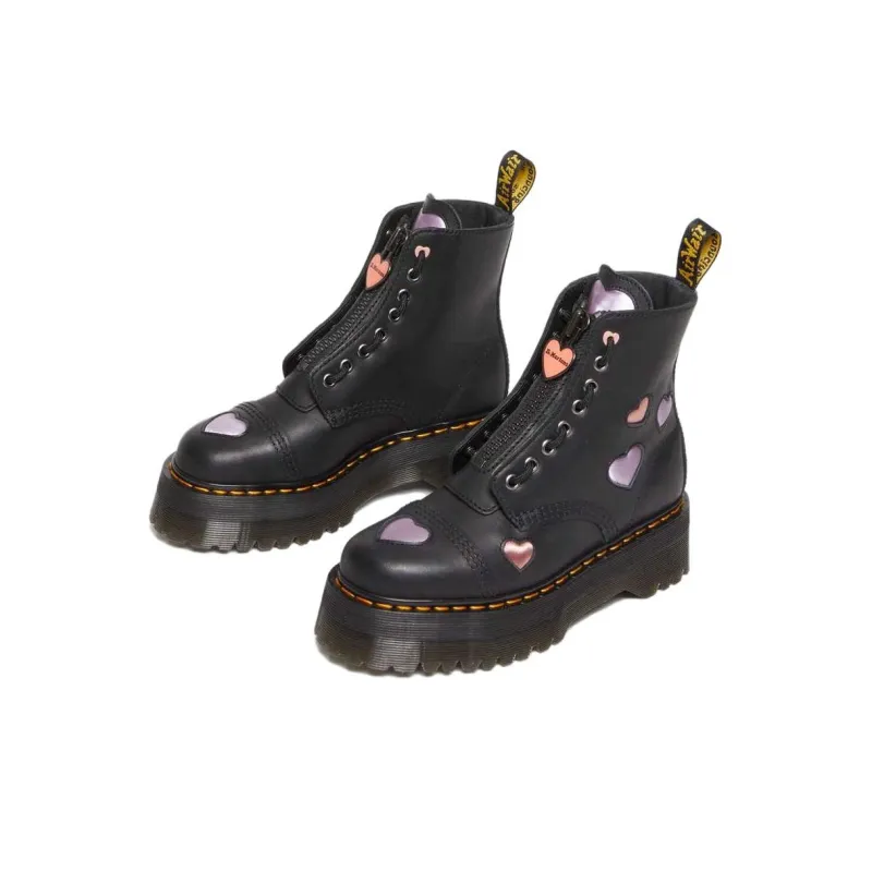 Dr.Martens SINCLAIR Short Martin Boot Women's Black-2