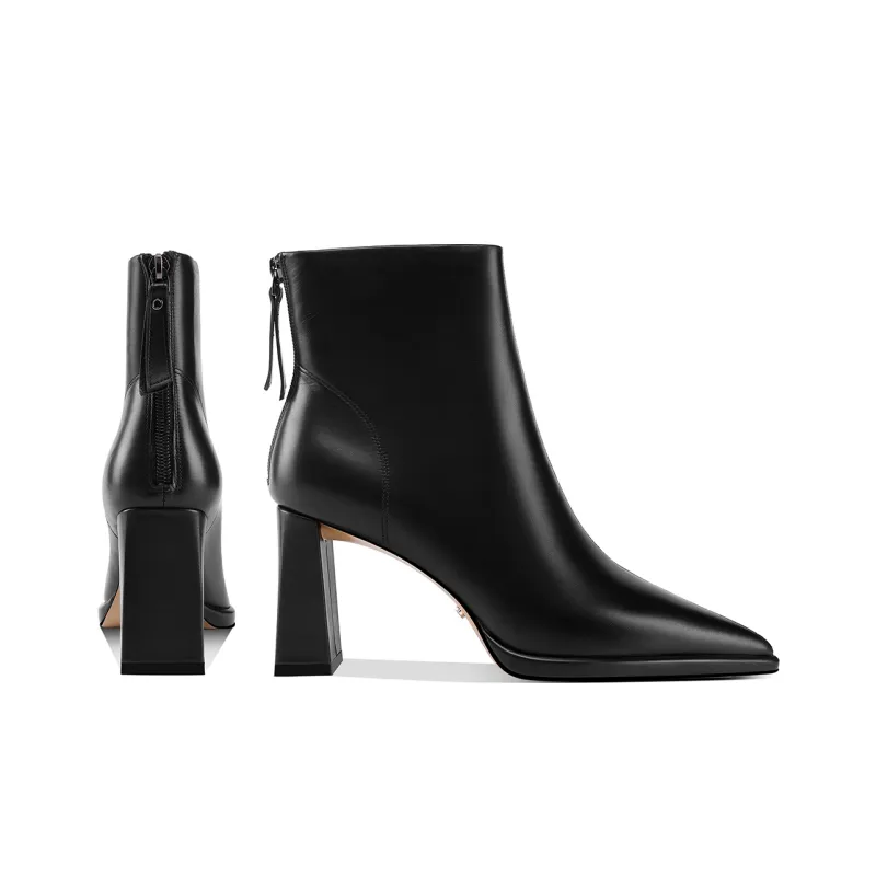 Shesrim Ankle Boots 8cm Women's Black-3