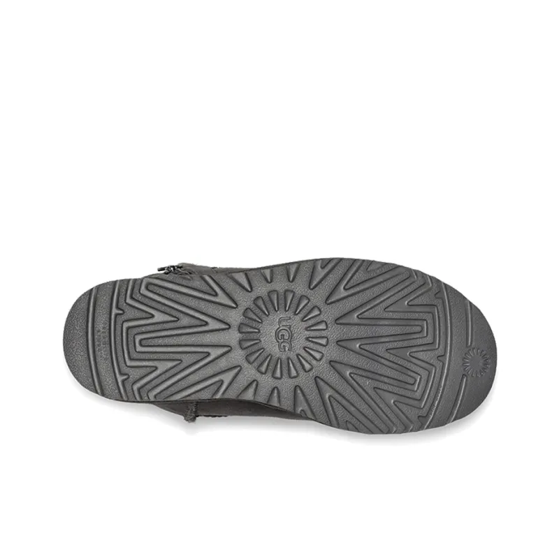 UGG Bailey Zip Mini Fleece Lined Gray Women's-5