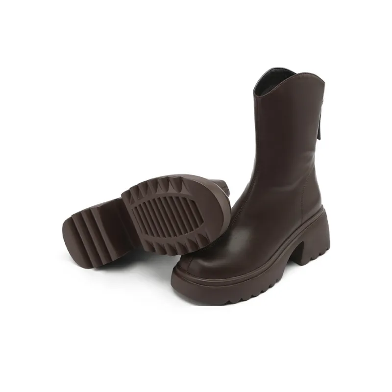 DAPHNE Ankle Boots Women's Brown/Black/Beige-8