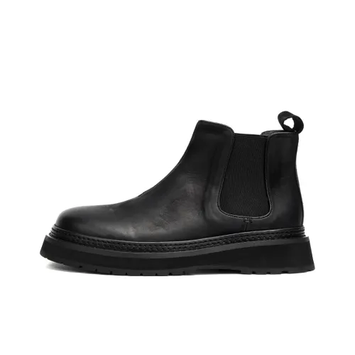 ZHLV Short Chelsea Boots Platform Men's great