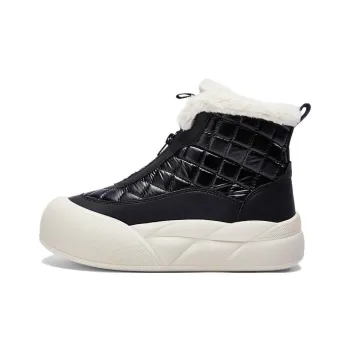 Warrior Short Mid Calf Snow Boots Women's Black