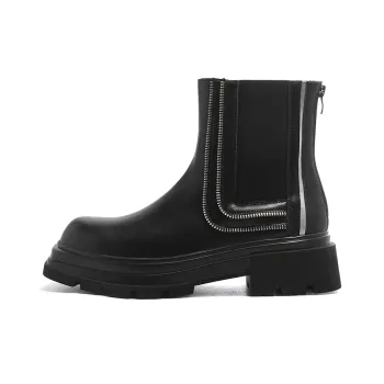 Romon Short Chelsea Boots Men's Black