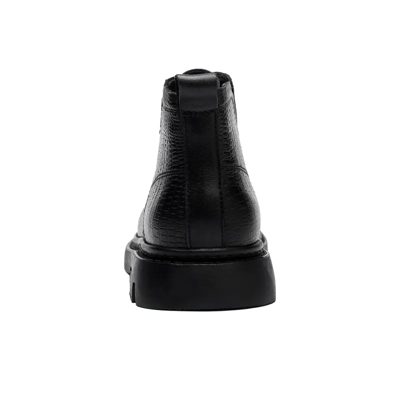 Wen Nai Short Martin Boot Men's Black-4