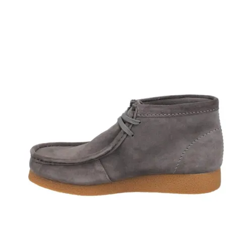 Clarks Wallabee Ankle Boots Women's Gray