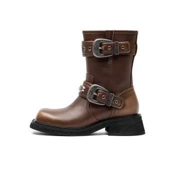 SUGARSU Ankle Boots 4.5cm Women's Brown