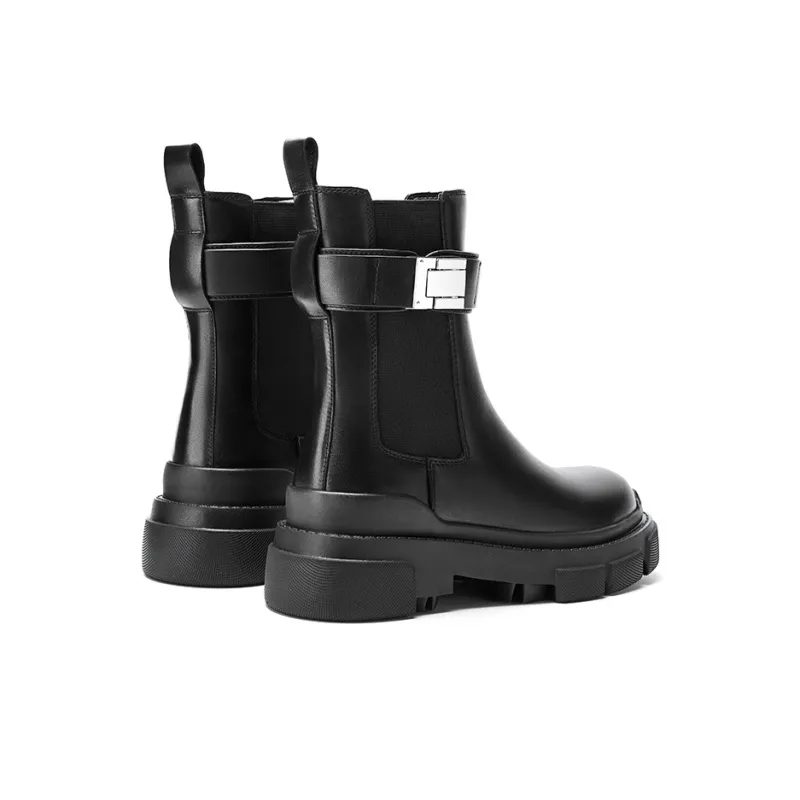 CHERYKALLY Crew Chelsea Boots 6cm Women's Black-1
