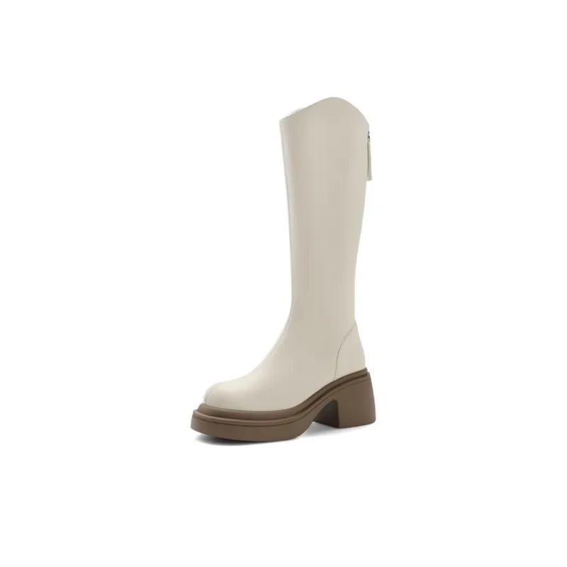 BELLE Knee-high Boots 6.5cm Women's Black-5