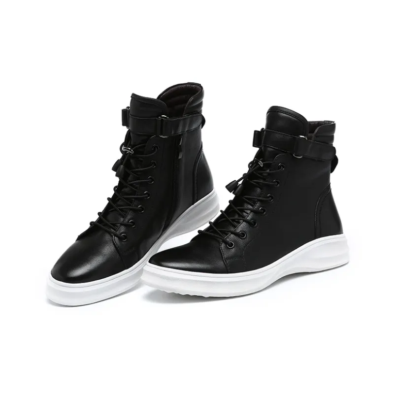 Kemaron Ankle Boots Men Black/White-18